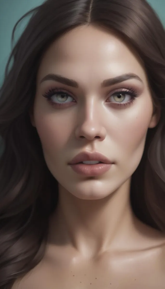 A hyper-realistic AI generated portrait of a beautiful woman using stable diffusion.